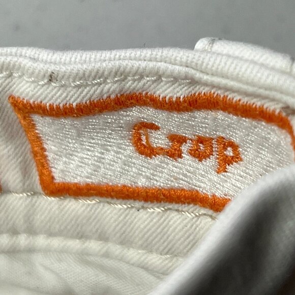 Rock Revival Hanaya Crop Jeans Womens 28 White Stretched Denim Ankle - Picture 6 of 13